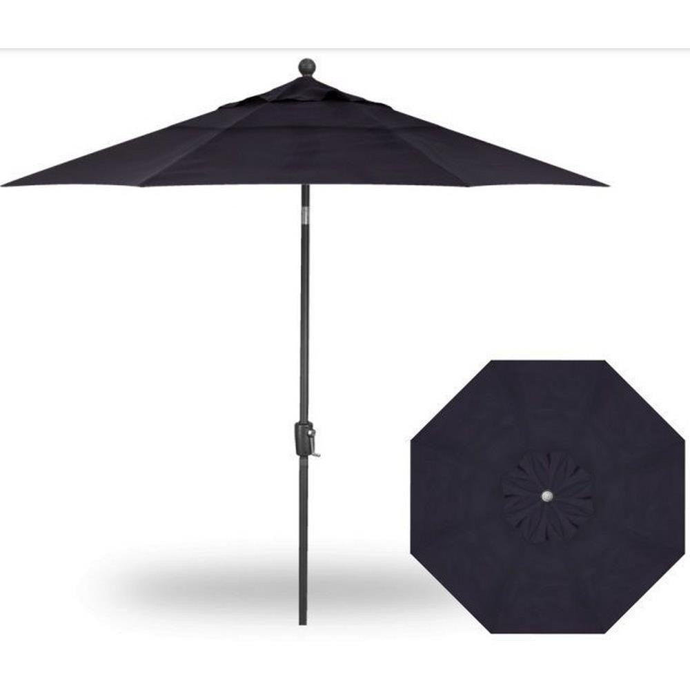Treasure Garden 9&#39; Push Button Tilt Umbrella with Dual Wind Vent