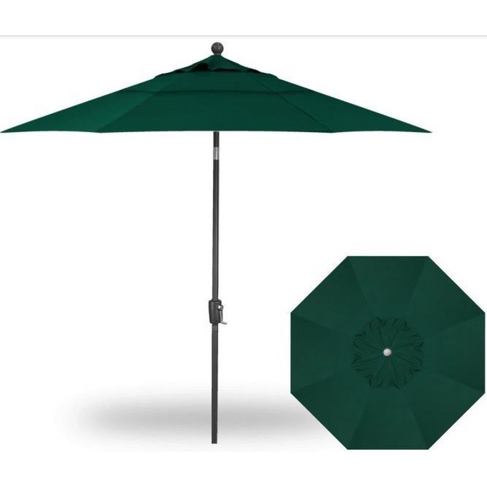 Treasure Garden 9&#39; Push Button Tilt Umbrella with Dual Wind Vent