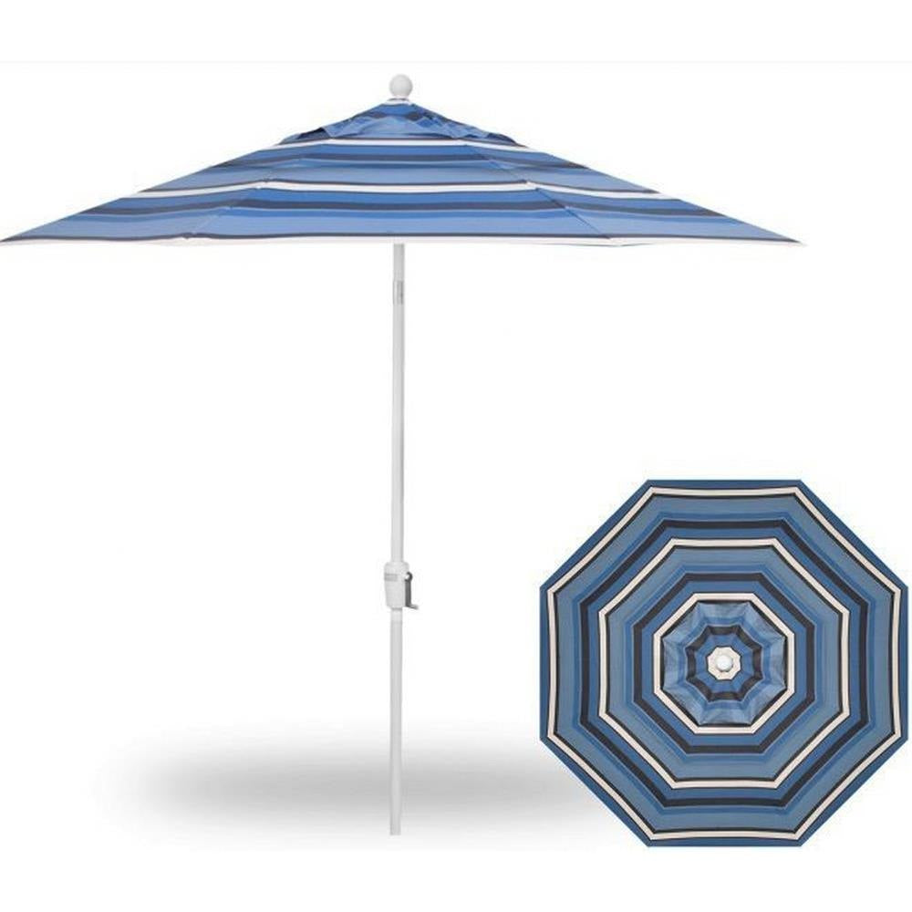 Treasure Garden 9&#39; Push Button Tilt Umbrella with Dual Wind Vent