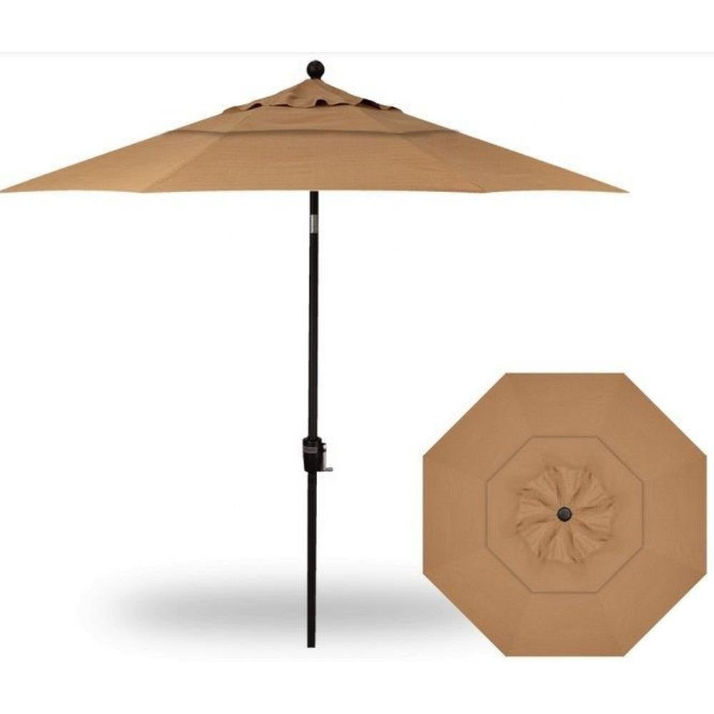 Treasure Garden 9&#39; Push Button Tilt Umbrella with Dual Wind Vent
