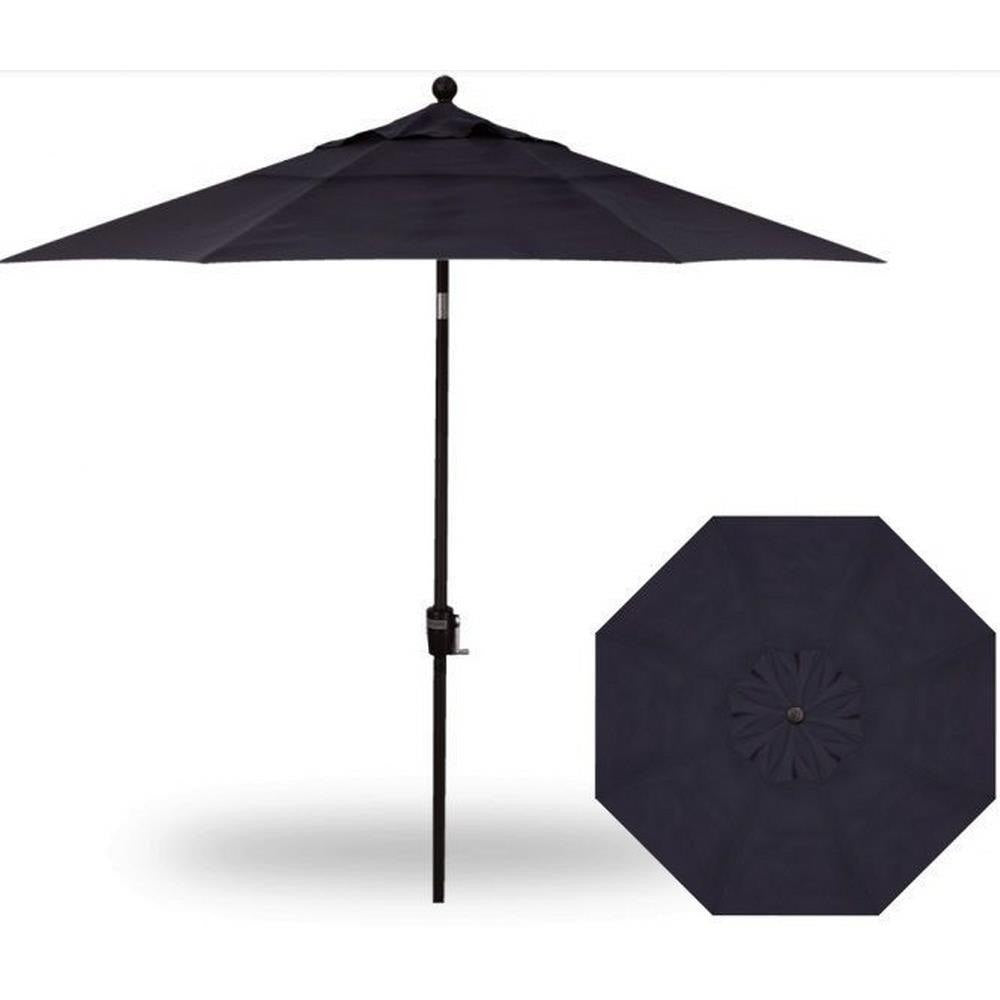 Treasure Garden 9&#39; Push Button Tilt Umbrella with Dual Wind Vent