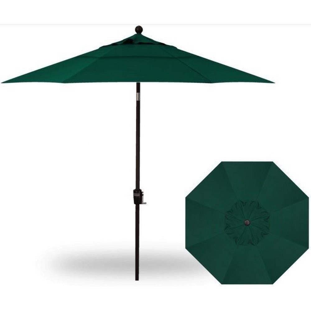 Treasure Garden 9&#39; Push Button Tilt Umbrella with Dual Wind Vent