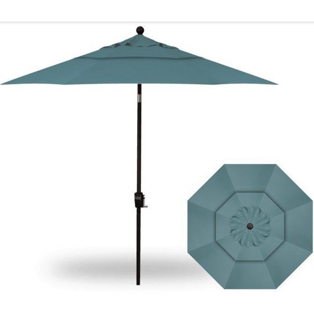 Treasure Garden 9&#39; Push Button Tilt Umbrella with Dual Wind Vent