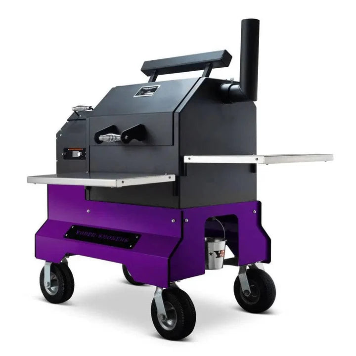 YS480s Pellet Grill on Competition Cart with Stainless Steel Shelves and Drawer
