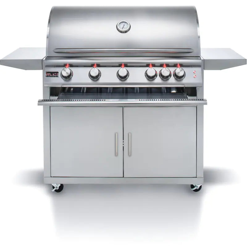 Blaze Premium LTE 40&quot; 5-Burner Gas Grill with Rear Infrared Burner &amp; Grill Lights