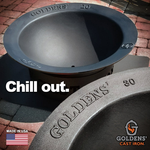 Goldens' 30 Gallon Large Syrup Kettle Fire Pit - Watson Brothers Patio ...