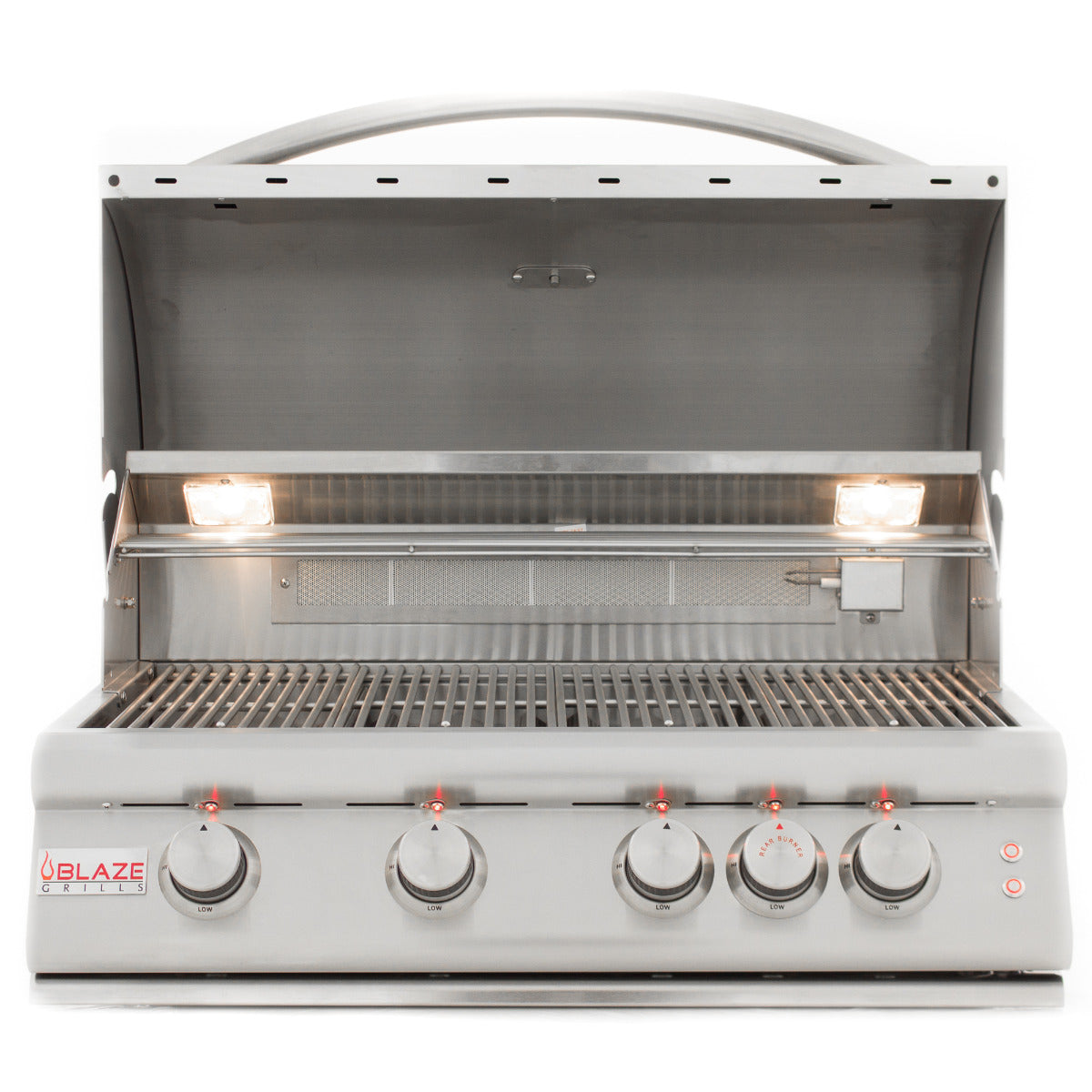 Blaze Premium LTE 40&quot; 5-Burner Gas Grill with Rear Infrared Burner &amp; Grill Lights