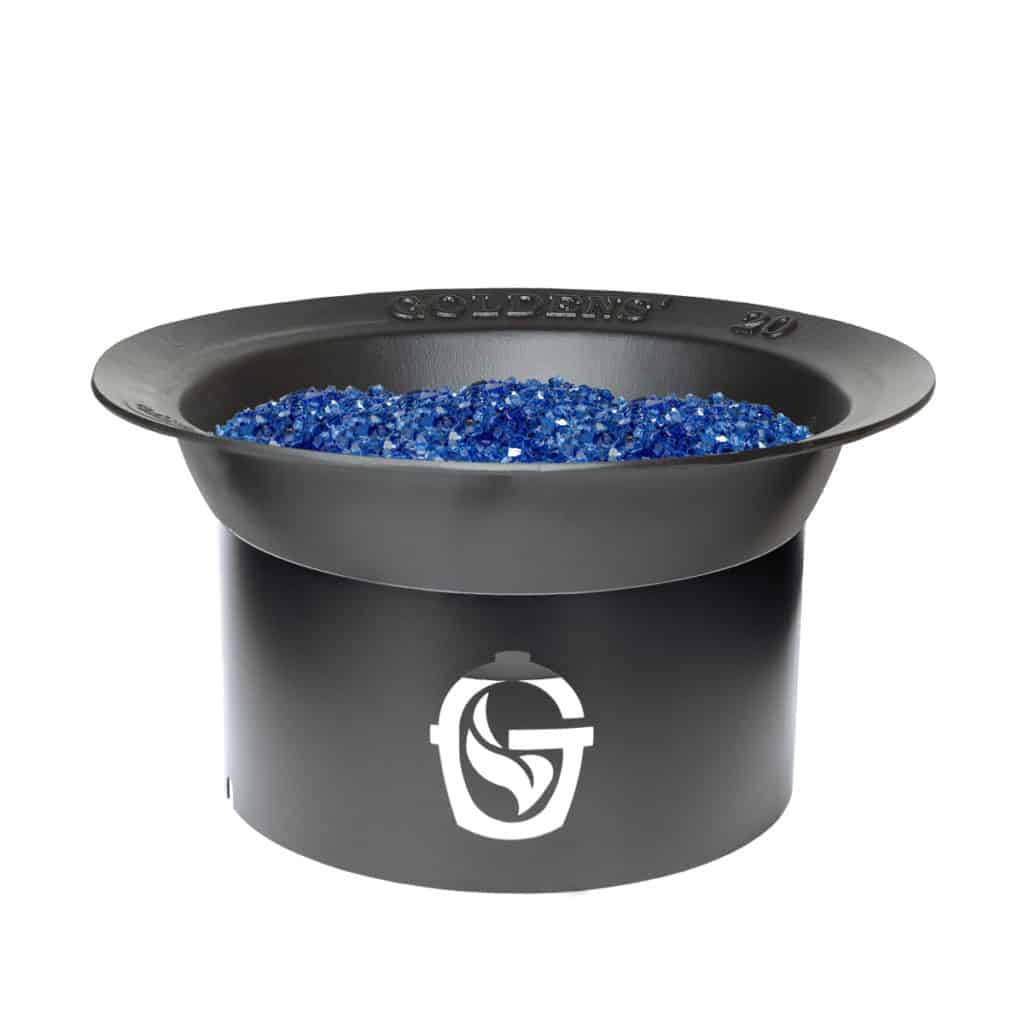 Goldens&#39; 20 Gallon Small Syrup Kettle Fire Pit (Gas Compatible)