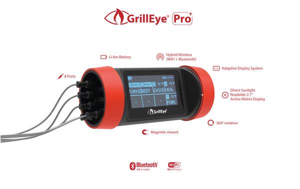 GrillEye Pro+ Professional Grilling and Smoking Thermometer - Watson  Brothers Patio and Hearth