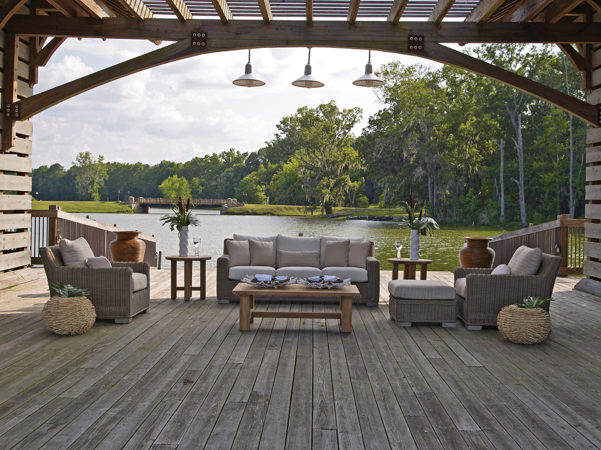 Rustic Wicker Lounge Chair