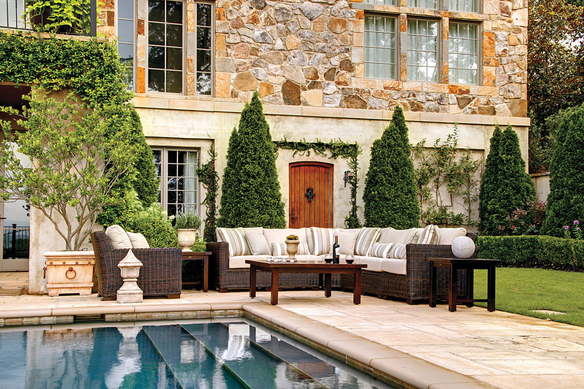 Rustic Wicker Lounge Chair