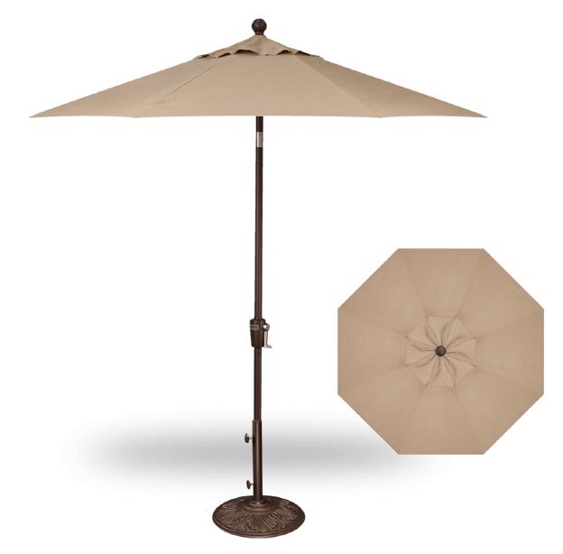 Treasure Garden 7.5&#39; PUSH BUTTON TILT OCTAGON SERIES UMBRELLA
